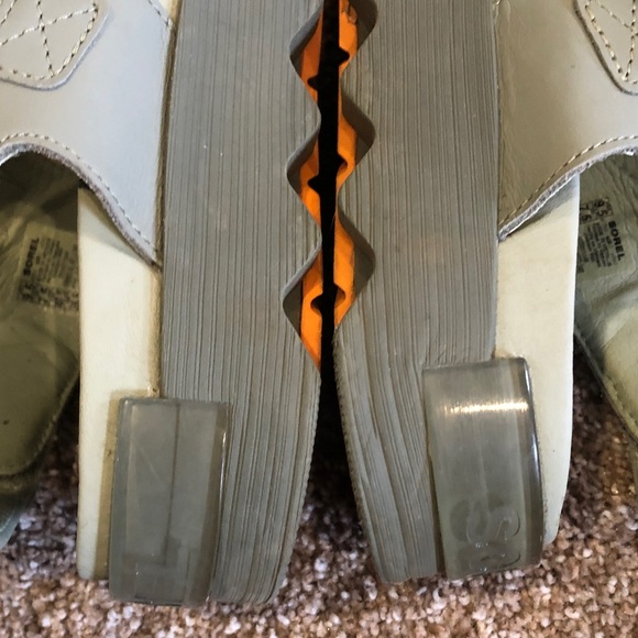 Sorel Viibe slingback sandal safari/stone green womens sz 9.5 - Picture 5 of 10